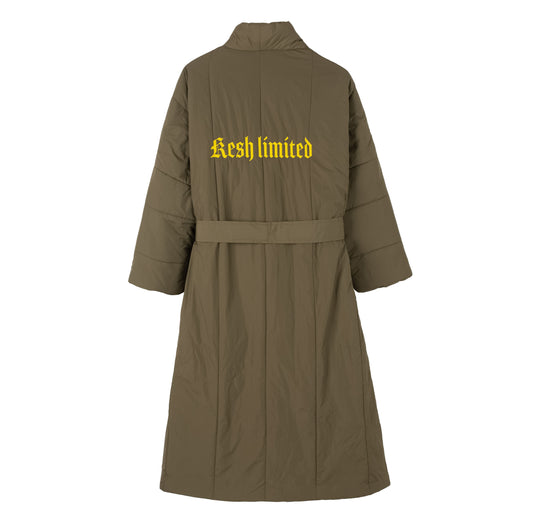 Blanket puffer jacket Olive