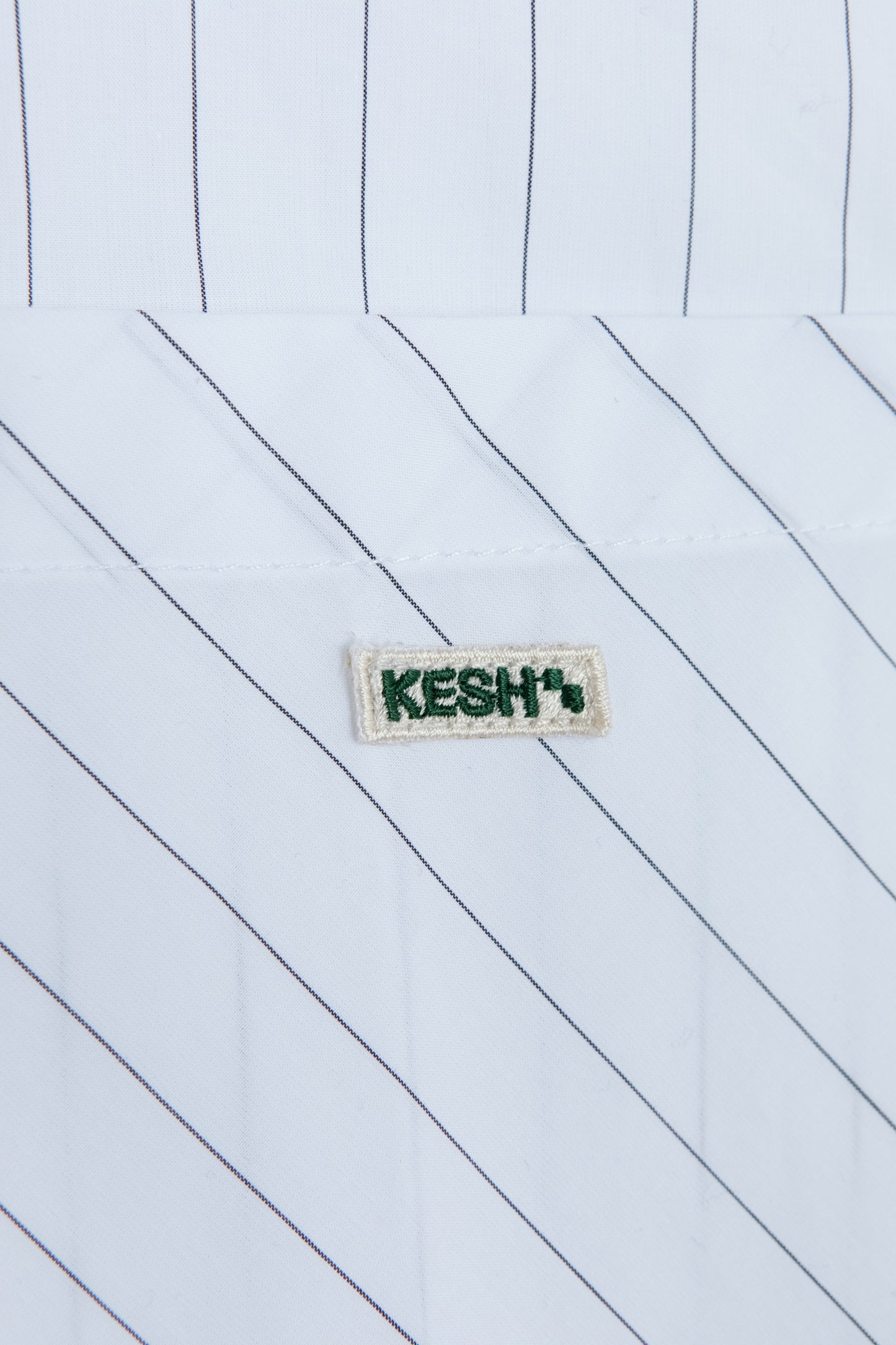 DRESS SHIRT WHITE BLACK PINSTRIPES