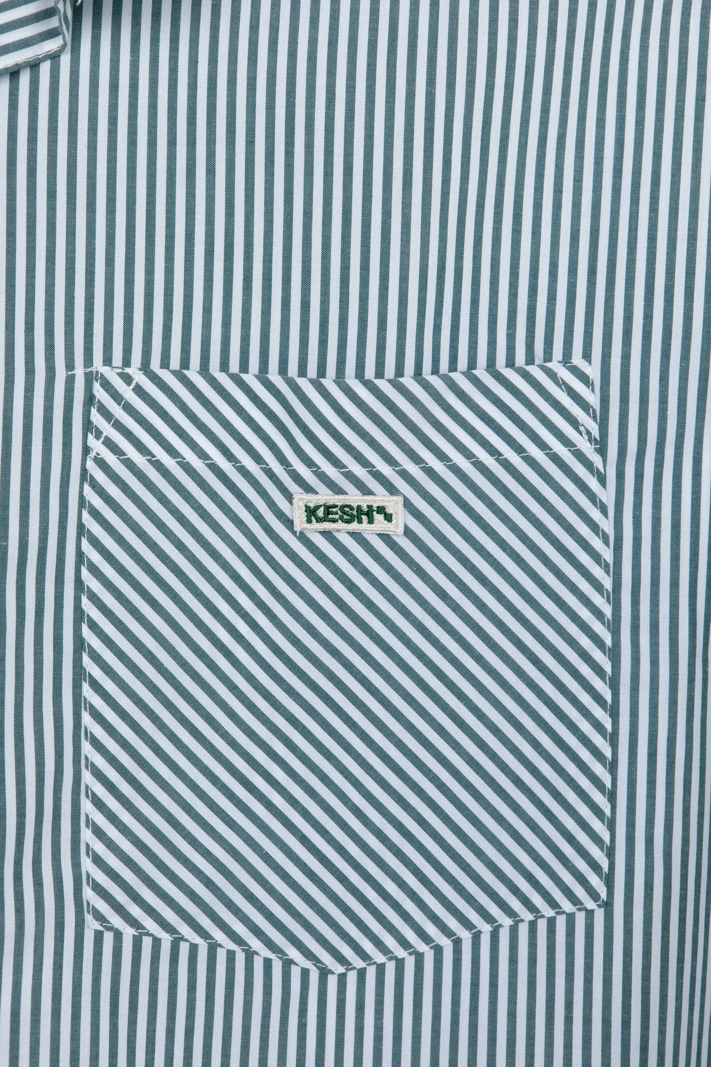 DRESS SHIRT THICK FOREST WHITE STRIPES