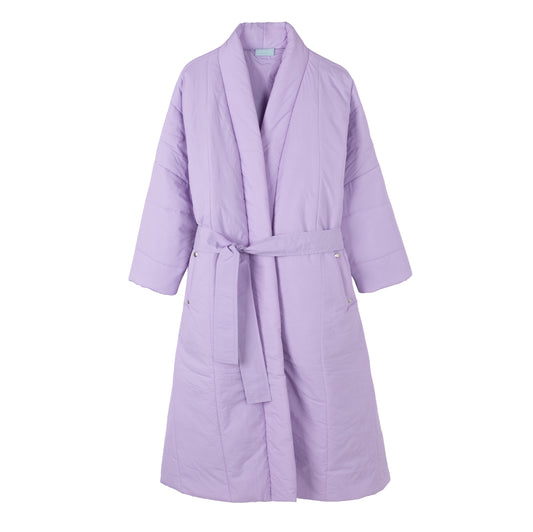 Blanket puffer jacket Lavender