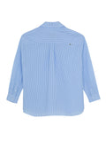 DRESS SHIRT THICK BLUE WHITE STRIPES