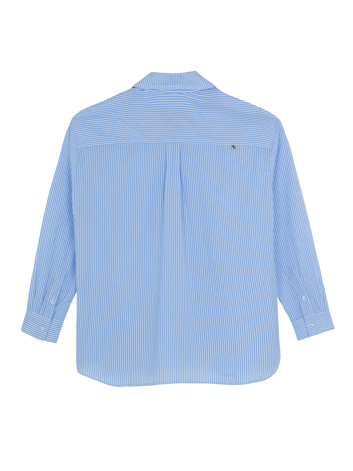 DRESS SHIRT THICK BLUE WHITE STRIPES