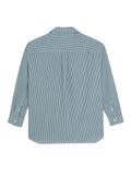 DRESS SHIRT THICK FOREST WHITE STRIPES