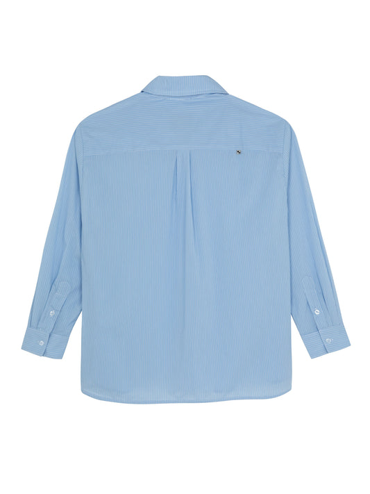 DRESS SHIRT BLUE WHITE STRIPES
