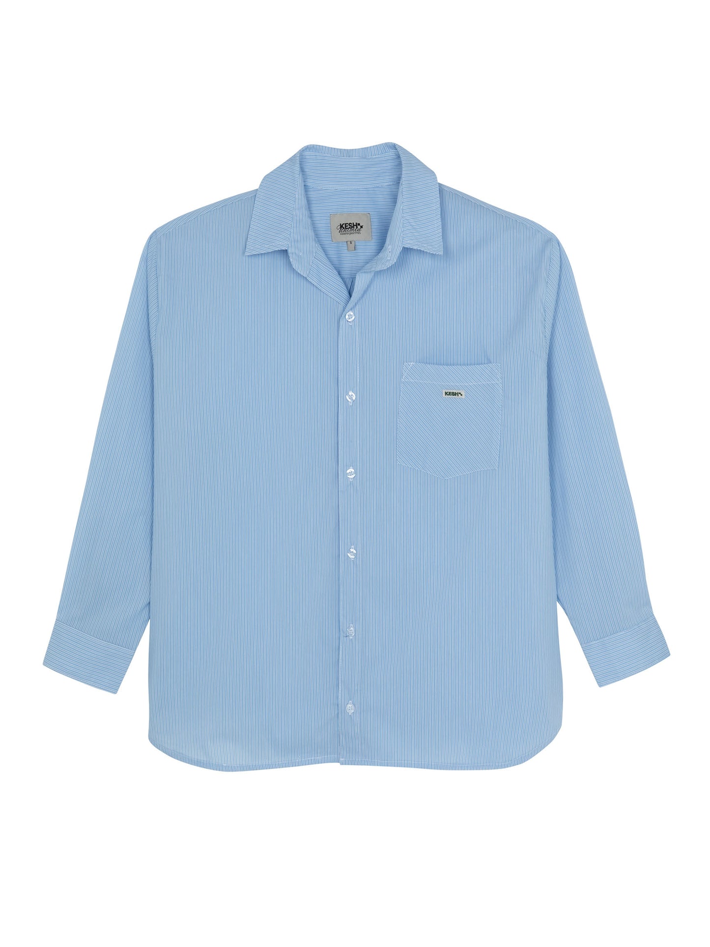 DRESS SHIRT BLUE WHITE STRIPES