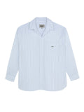 DRESS SHIRT WHITE BLACK PINSTRIPES