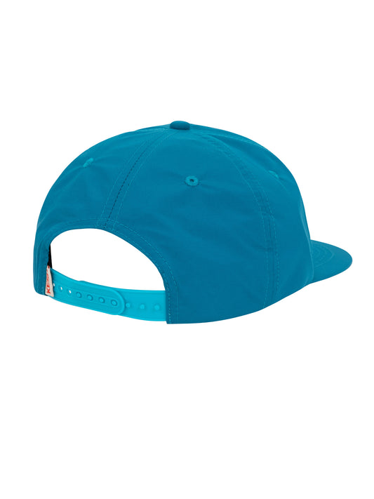 TINY BALLS 5 PANEL NYLON HAT IN TURQUOISE