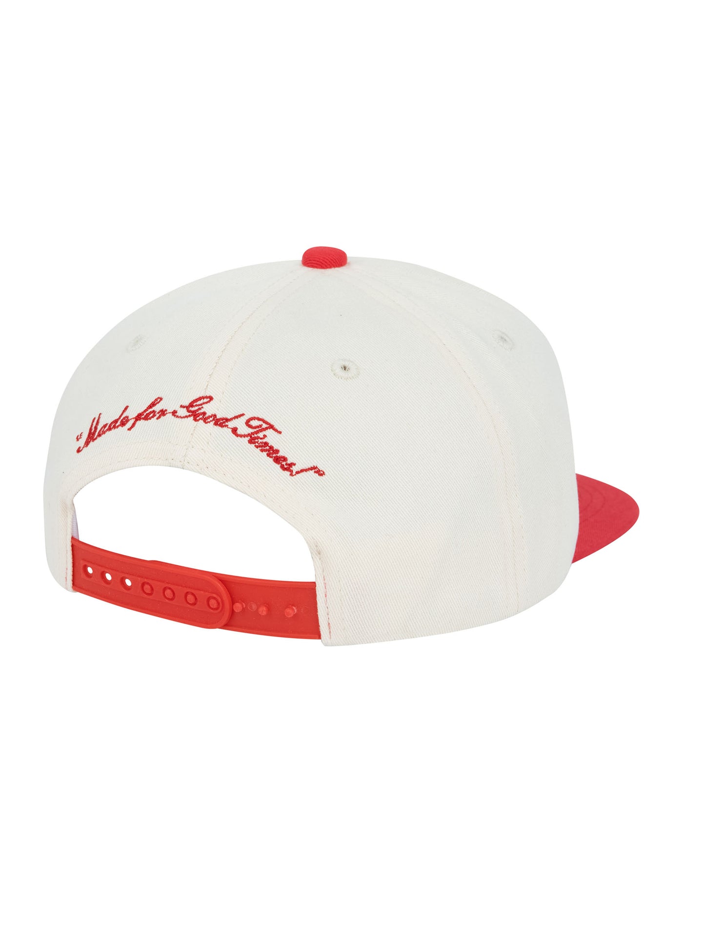 KAMP KESH 5 PANEL HAT MULTI LOGO CREME RED