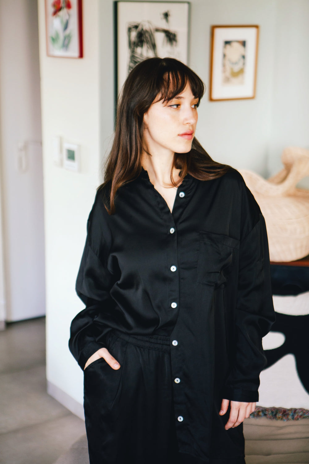 Lounge shirt black