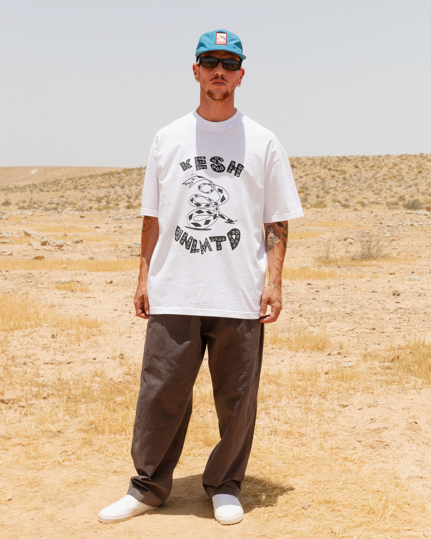 TINY BALLS 5 PANEL NYLON HAT IN TURQUOISE