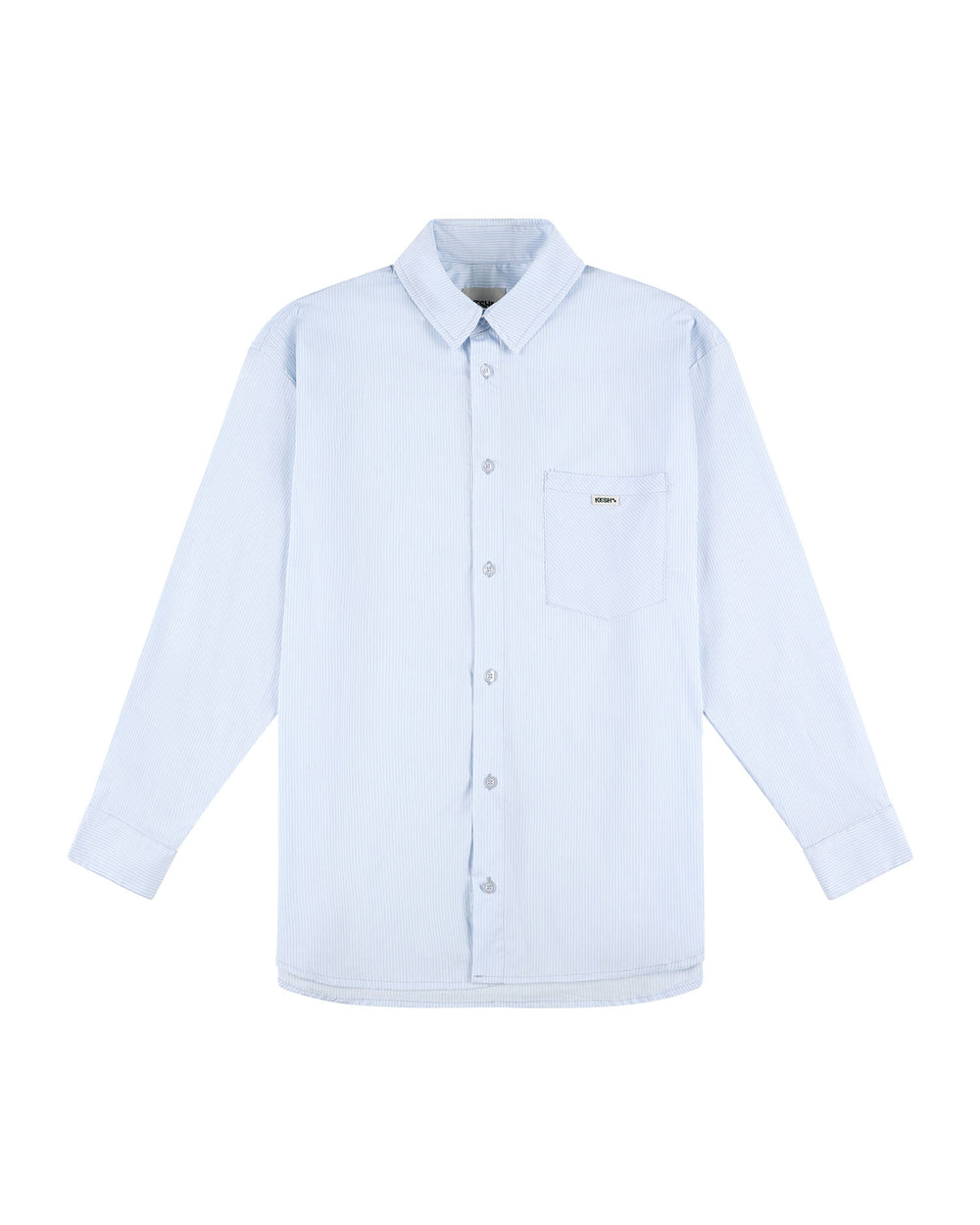 DRESS SHIRT WHITE BABY BLUE STRIPES