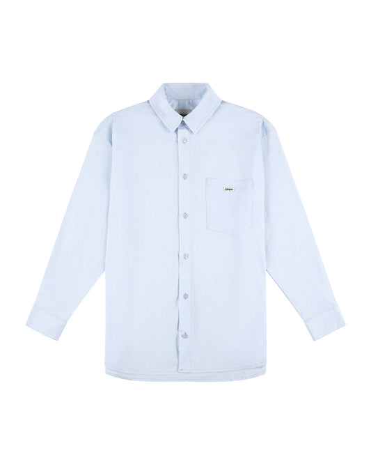 DRESS SHIRT WHITE BABY BLUE STRIPES